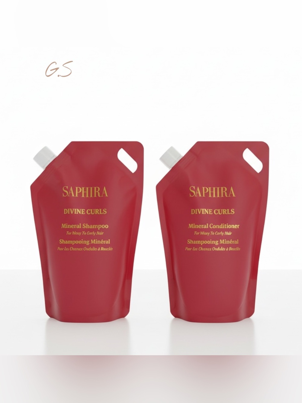 Saphira Divine Curls Shampoo & Cond. 1000ml for Wavy & Curly Hair - Dead Sea